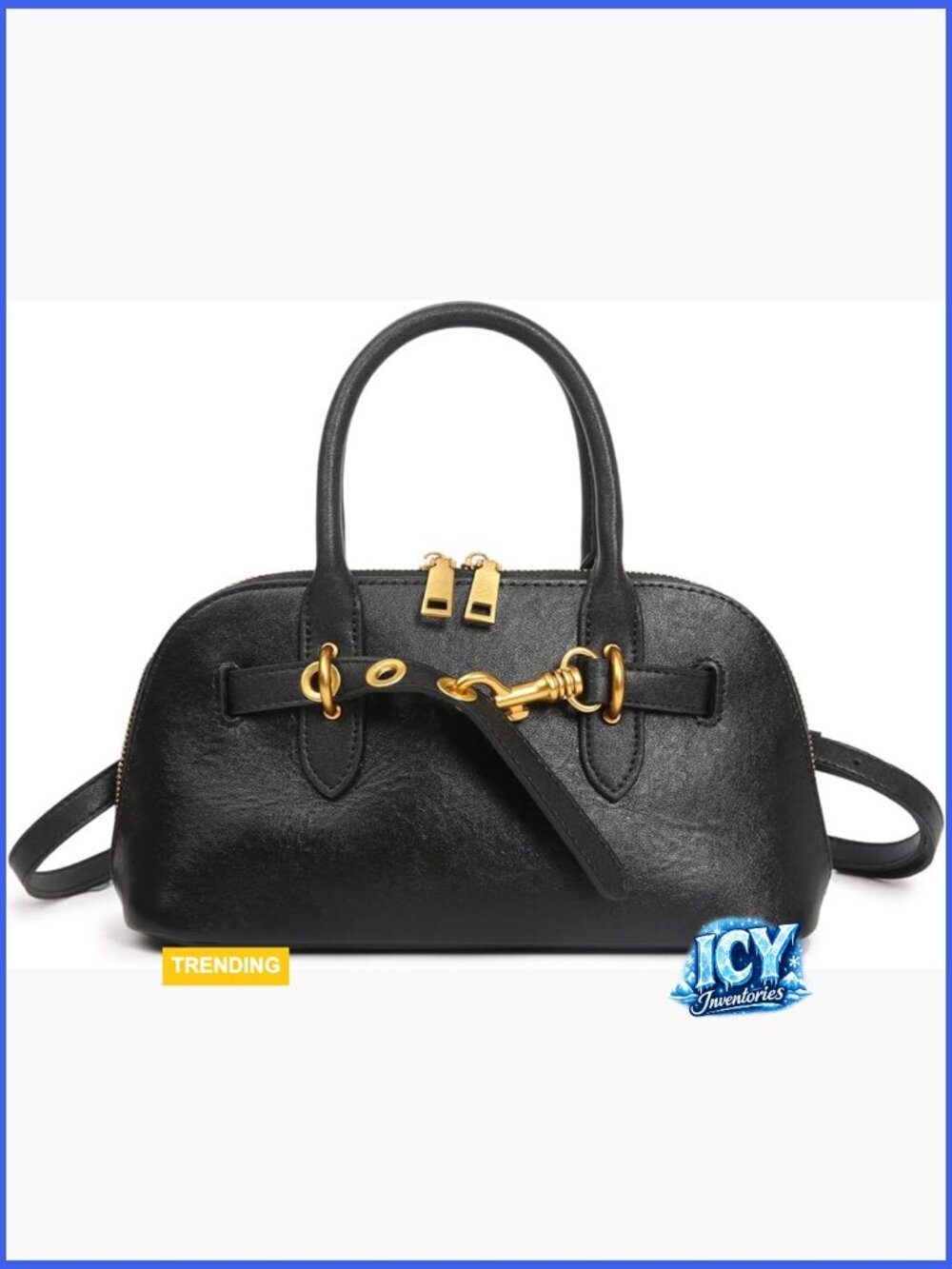 Genuine Leather Crossbody Bag Top Handle Satchel Shoulder Purse